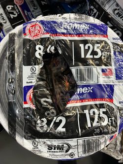 Romex 8/2 125ft Indoor Wire