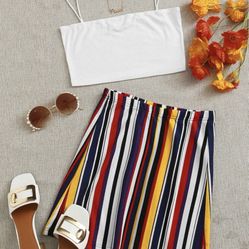 Stripped Skirt 