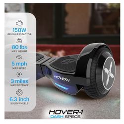 Hover-1 Dash Hoverboard w/ LED Lights, UL Certified ( Brand New, In Box ) For $35