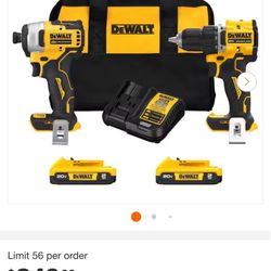 Drill, Impact Driver Combo De wall
