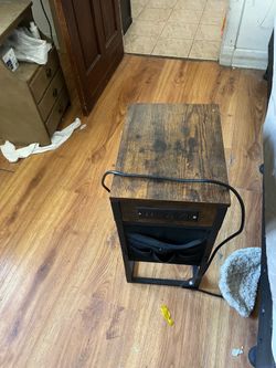 Side Table with Charging