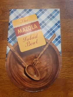 Vintage The Mazola Salad Bowl Recipe Book 1938Vintage The Mazola Salad Bowl Recipe Book 1938