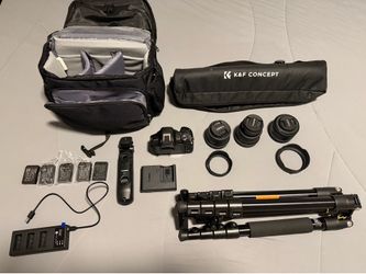Canon EOS R50 Mirrorless Camera Bundle - 3 Lenses (16mm, 10-18mm, 18-45mm) + Accessories