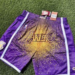 Los Angeles Lakers NBA Mitchell & Ness Swingman Shorts Retake Gradient Size 2XL NWT