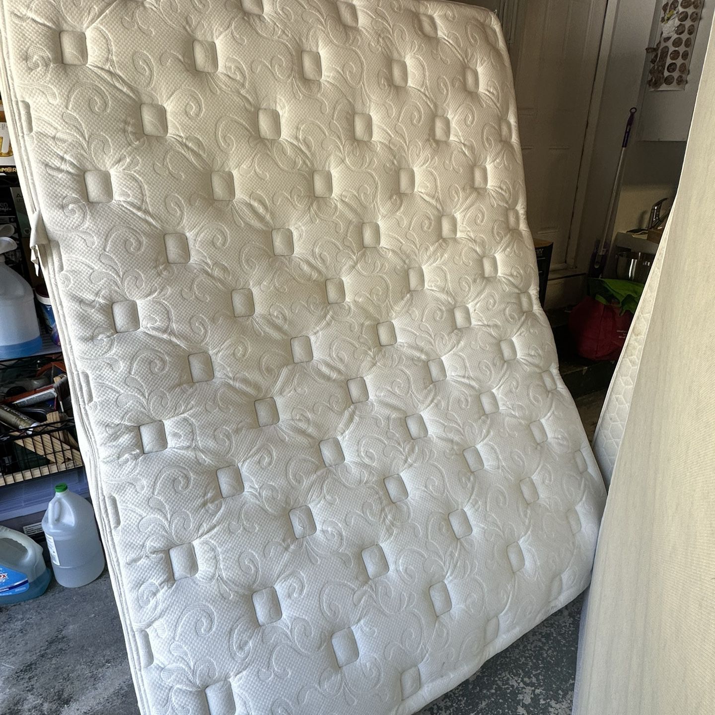 Queen Mattress, Box And Frame