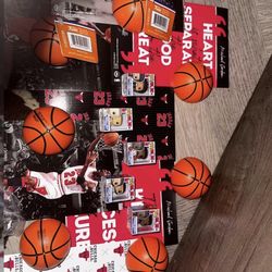 Orange Funko NBA set of bitty pops.