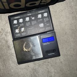 10k J letter initial ring