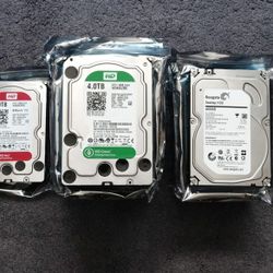 4TB Bare Internal Hard Disks (13 of them)