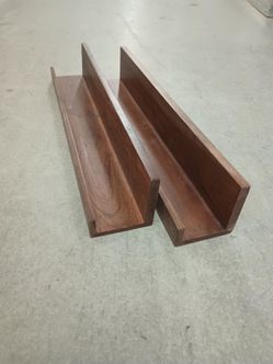 24" Acacia Wood shelf (2)