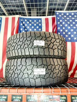 ✔️ Set of 2 Used tires LT275/70R17 FALKEN WILDPEAK ATW3 ALL TERRAIN 275/70R17 TRUCK JEEP OFF-ROAD 275 70 17