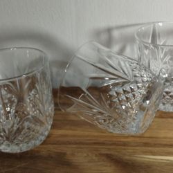 FLANDRE CRYSTAL WHISKEY GLASSES SET OF 3 