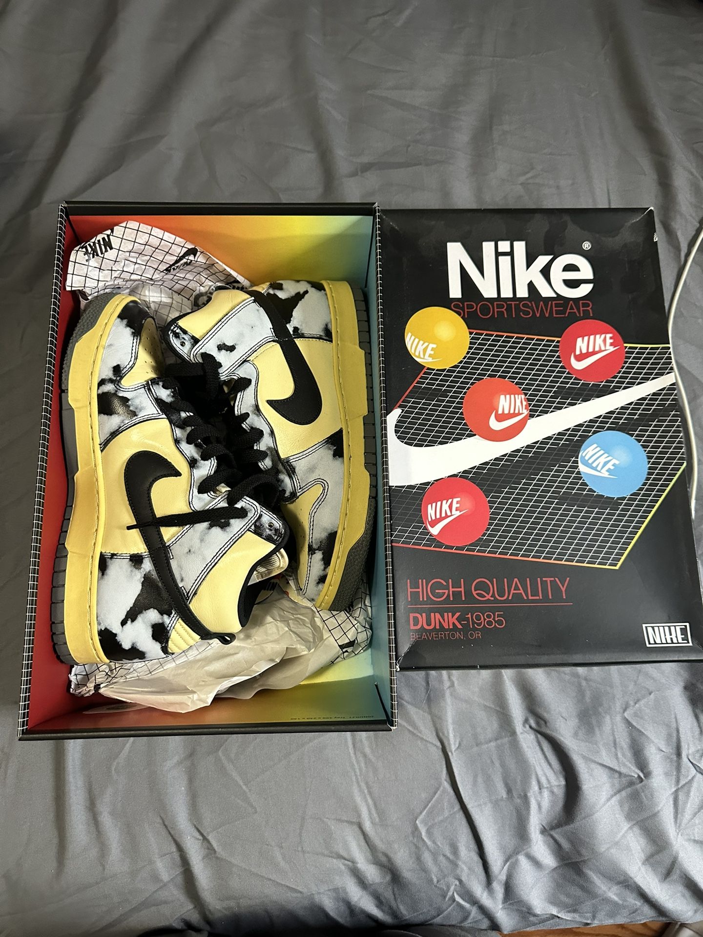 Nike Dunk High Black Acid Size 10.5