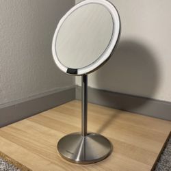 Simplehuman 5" Round Sensor Travel Makeup Mirror, 10x Magnification and Adjustable Brightness