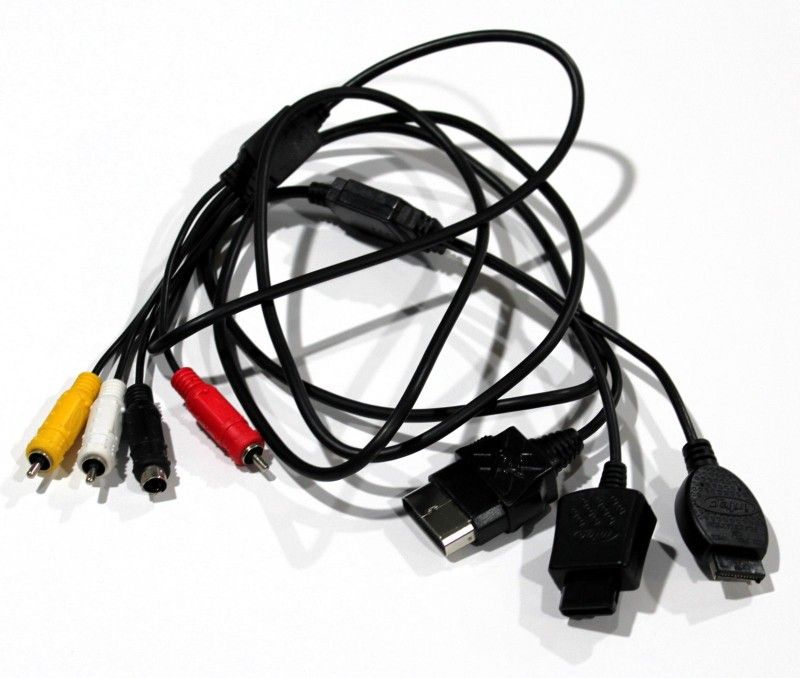 INTEC Audio Video AV & S-Video Cable Xbox SNES N64 GameCube PS1 PS2 - Universal