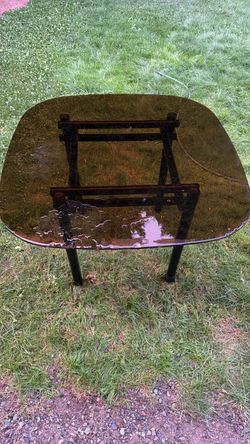 Garden glass table