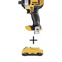 DEWALT 20V MAX Lithium-Ion Cordless 1/4 in. Impact Driver with 20V MAX 3.0 Ah Compact Lithium-Ion Battery Pack