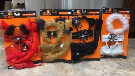 New costume sets. Devil, lion, black cat and angel $5 each