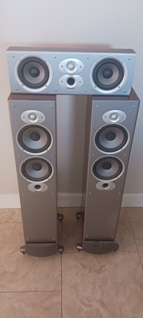 Polk Audio RTi8 Tower Speakers And Center Speaker CSl3