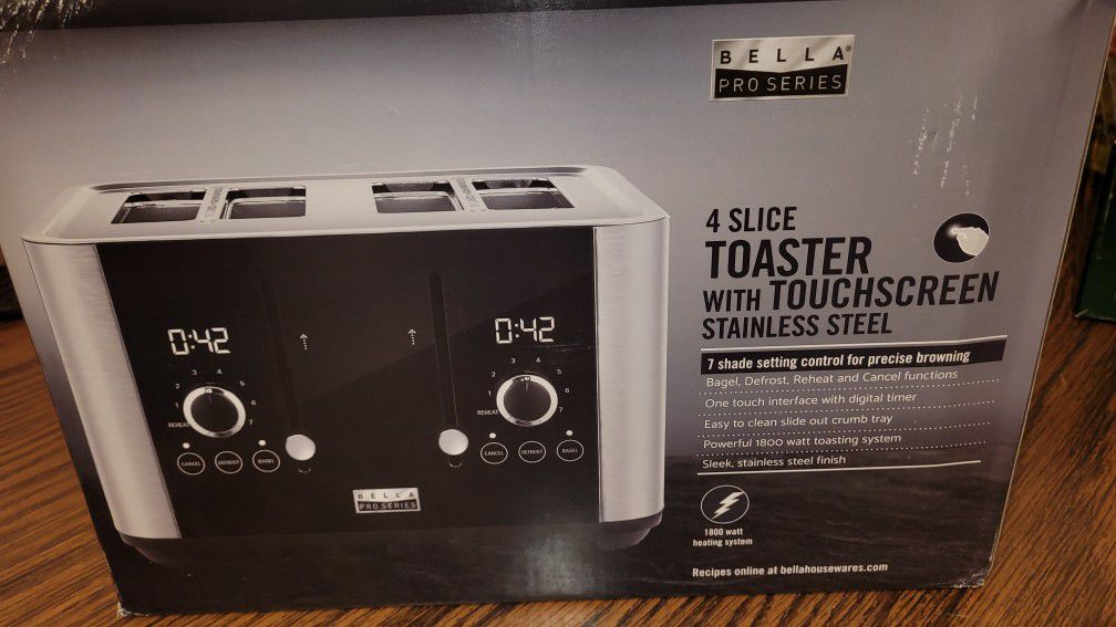 Bella Rose Digital Touch Screen Toaster