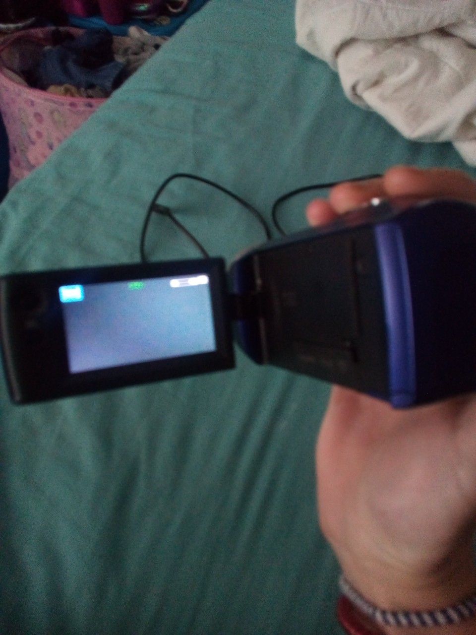 Sony HD cam and camera with memory card and cords