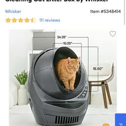 Litter-Robot® 3 Automatic Self-Cleaning Cat Litter Box by Whisker