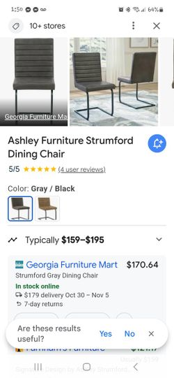 Ashley Chairs In Great Condition 
