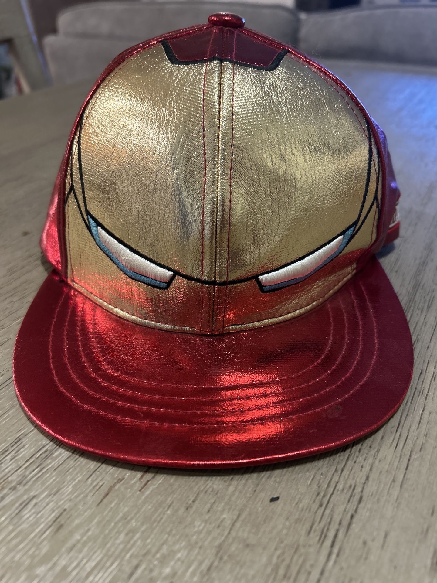 WITHMOONS Marvel Avengers Iron Man Helmet Glossy Snapback Hat Baseball Cap