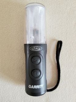 Garrity Flashlight and Emergency Flashing Light w/ Strap and Magnetic Bottom