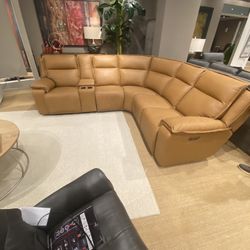 Leather Sectional Sofa 