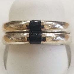 Pair Of Sterling Silver rings.