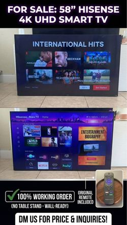 58” 4K UHD Roku Smart TV – OBO