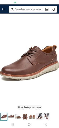 Men's Casual Dress Sneaker Shoes Business Formal Leather Oxfords Comfortable Work Office Shoes Lightweight Walking Shoe