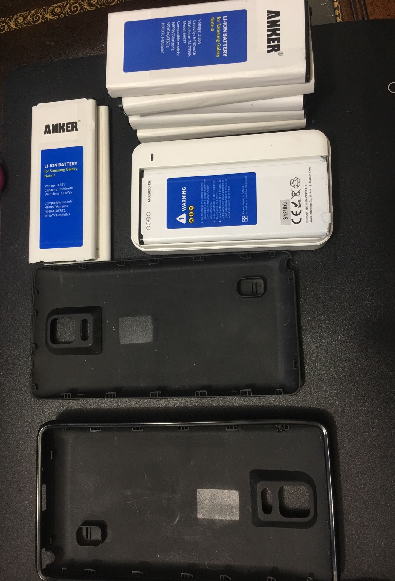 Samsung Galaxy note 4 battery accessories 8 Anker batteries 5 extended plus charger