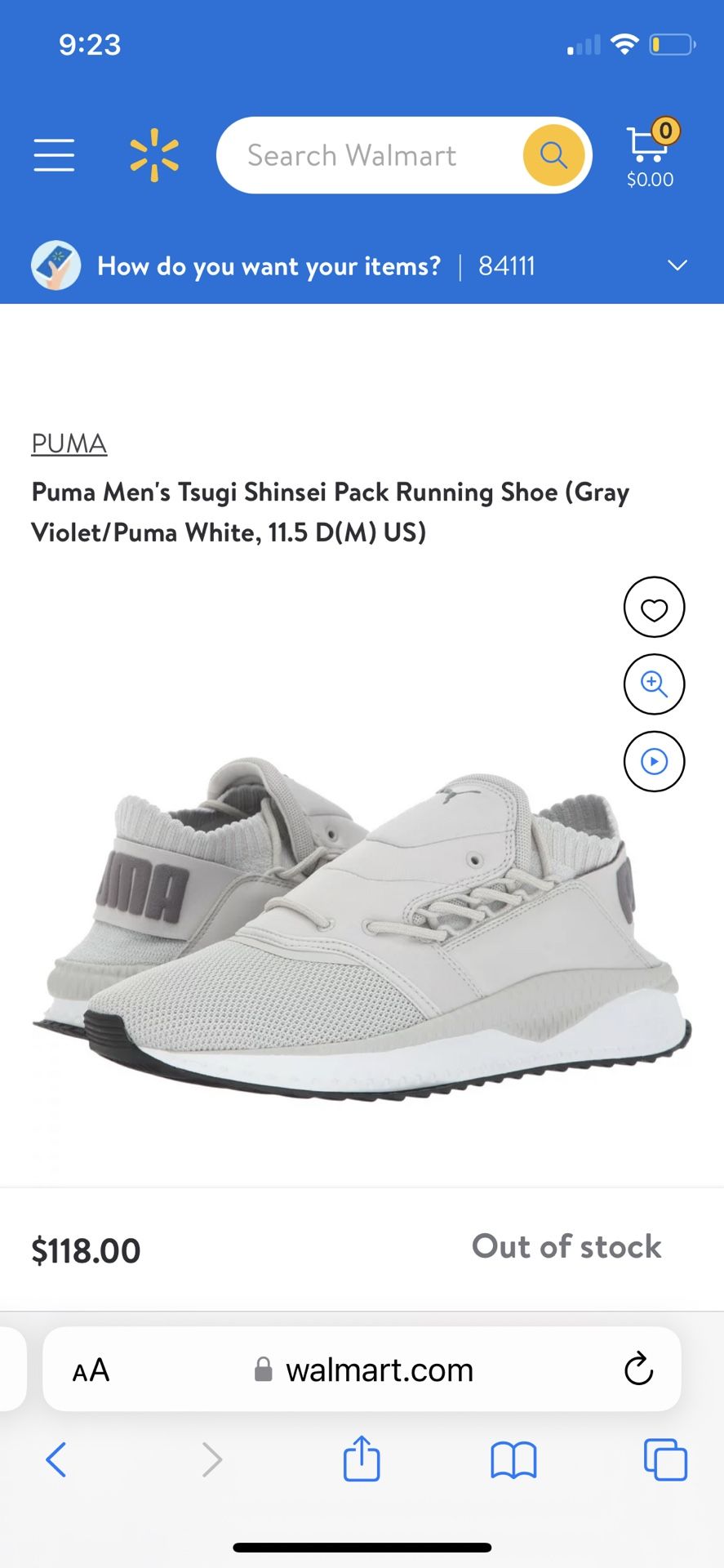 Puma Running Shoe Size 10US