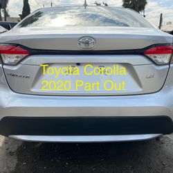 2020 Toyota Corolla Part Out 