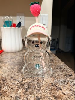 Starbucks pink bear cup
