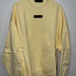 Fear Of God Essentials Yellow Crewneck