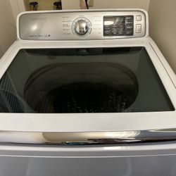 2022 Samsung 5.0CuFt Top Load Washer, 7.4CuFt Electric Dryer