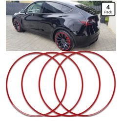 DREAMOTOR Wheel Rim Protector Set of 4, 19 Inch Alloy Rim Guard for Car Rim