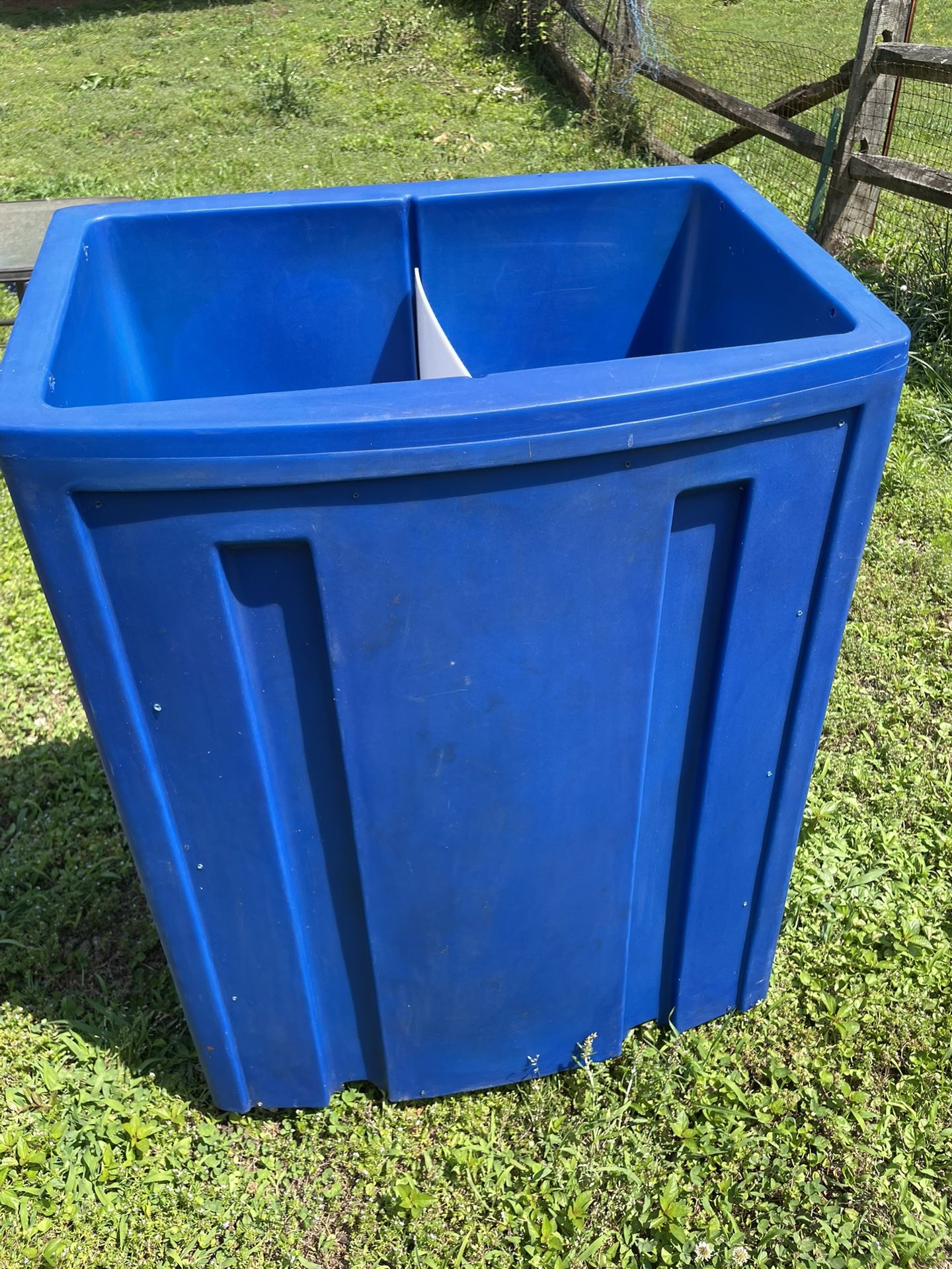 Rolling vendor beverage cooler by Iowa Rotocast plastics