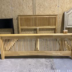 Beautiful Ashley design king bed frame