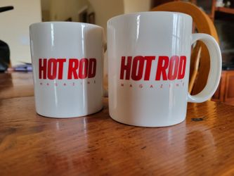 Pair Of Hot Rod Magazine Mugs