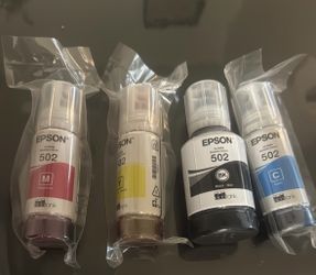 pson T502 Black/Cyan/Magenta/Yellow Ultra High Yield Ink Cartridge Refill, 4/Pack