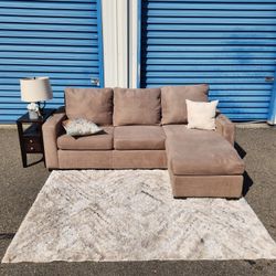 Sofa Couch With Reversible Chaise FREE DELIVERY 