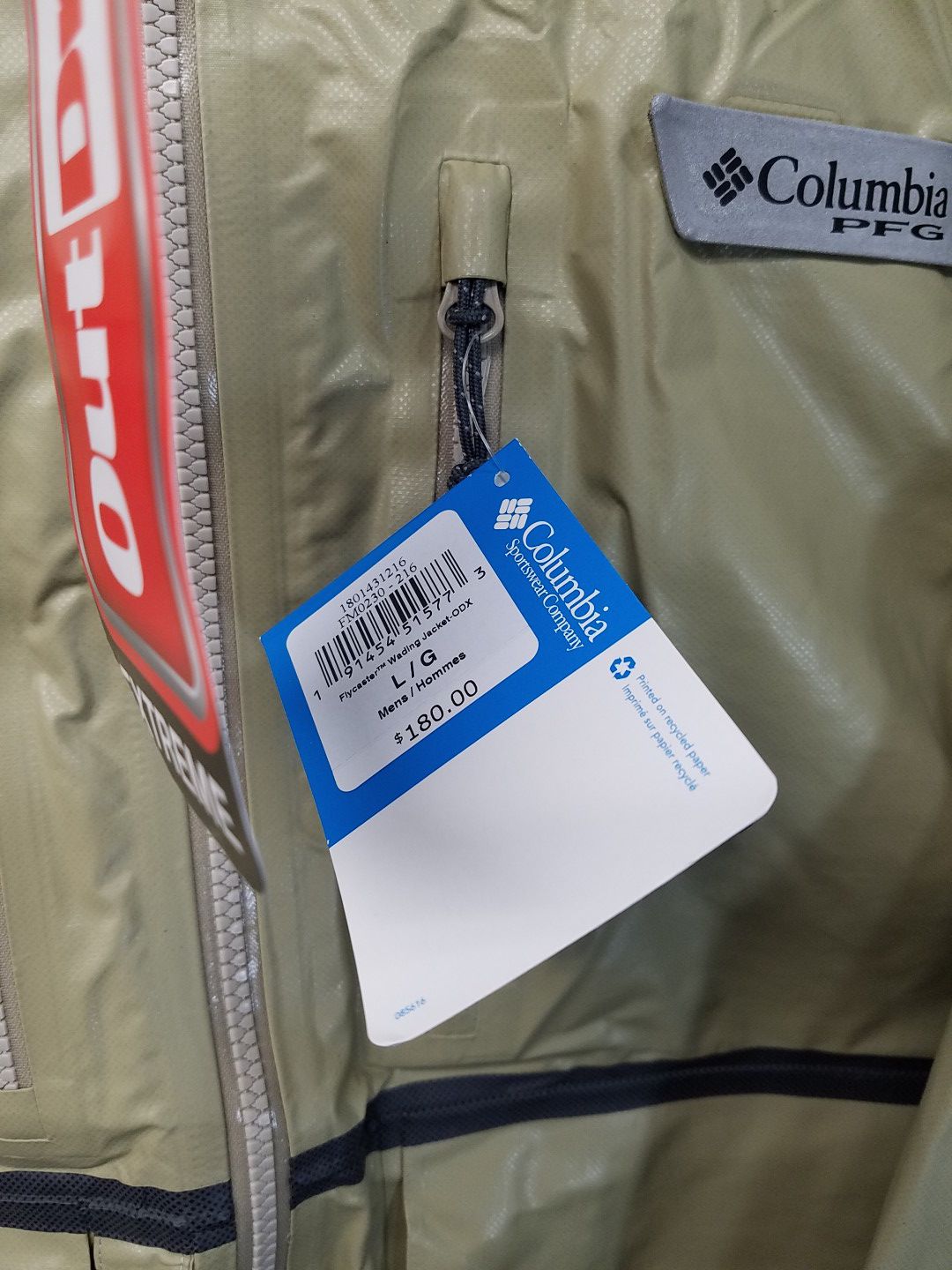 Columbia Mens PFG Flycaster Wading Jacket L New 180$ for Sale in ...