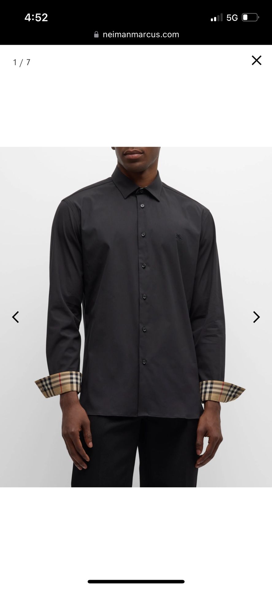 Men’s Burberry Button Down Shirt
