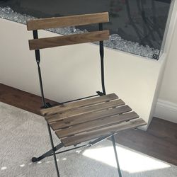 6 Wooden Outdoor Bistro Chairs - IKEA TARNO