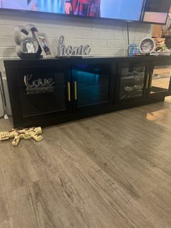 Fire place cabinet TV stand  light up for sale