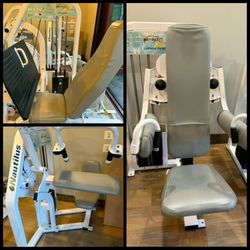 Nautilus 3 pce bundle tricep extension / lateral raise / leg press gym equipment exercise fitness