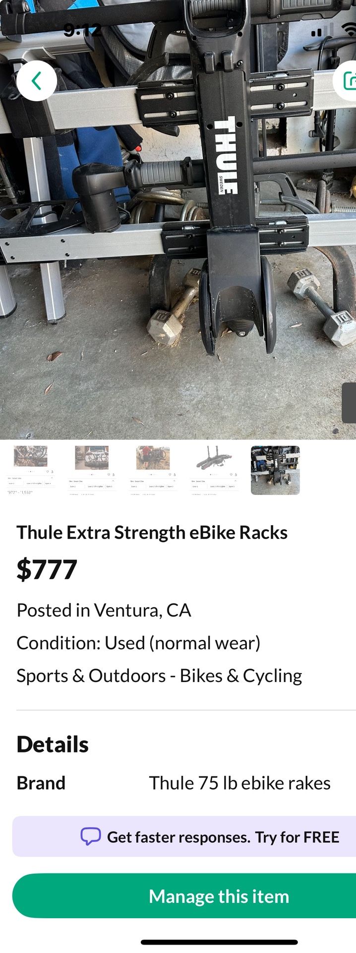 Thule Duty Bike Racks